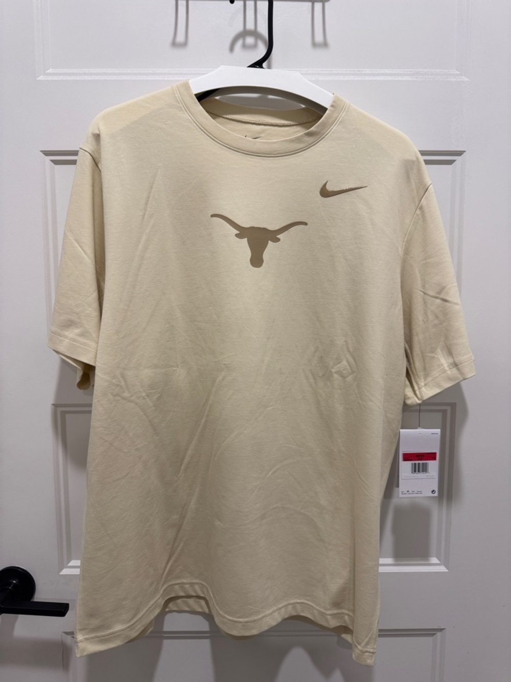 Nike Cream Short-Sleeve T-Shirt with Longhorn Logo